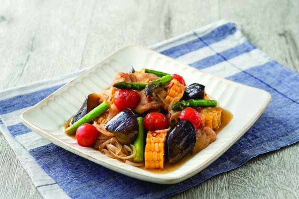 お麩となすの南蛮漬け