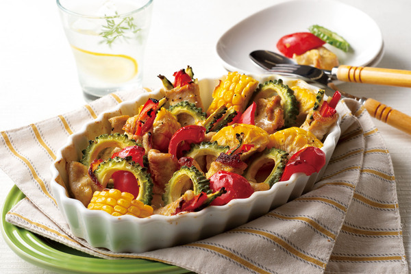 オーブントースターで作る！たっぷり野菜のタンドリーポーク