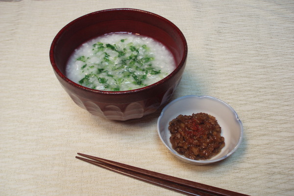 七草がゆ＆きのこみそ