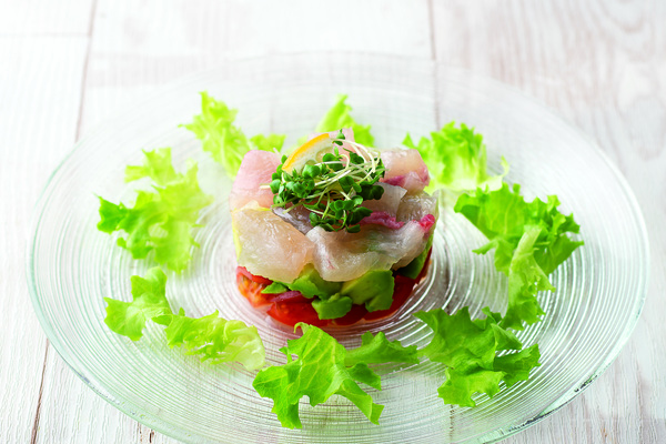 ひらまさのミルフィーユサラダ