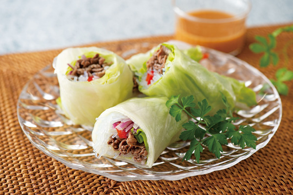 シャキシャキレタスの生春巻き
