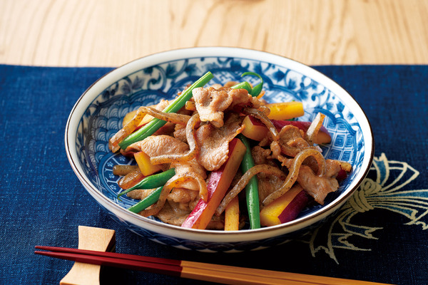 豚肉とさつまいものおかずきんぴら