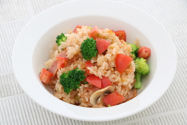 丸ごとブロッコリーの炊き込みご飯