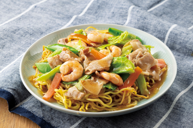 五目あんかけ焼きそば