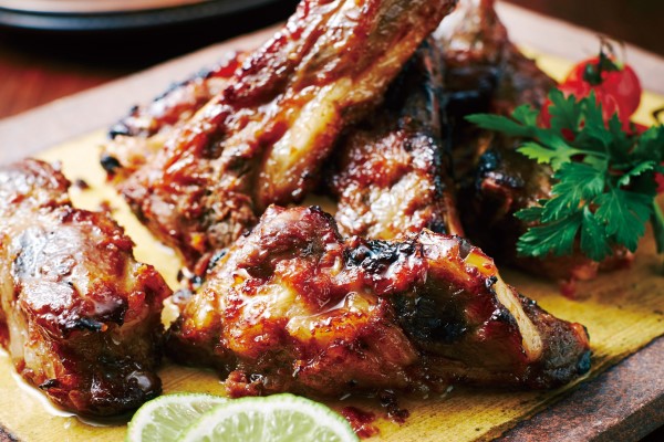 スペアリブのママレードソース