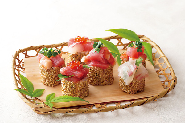 彩りミニロール寿司