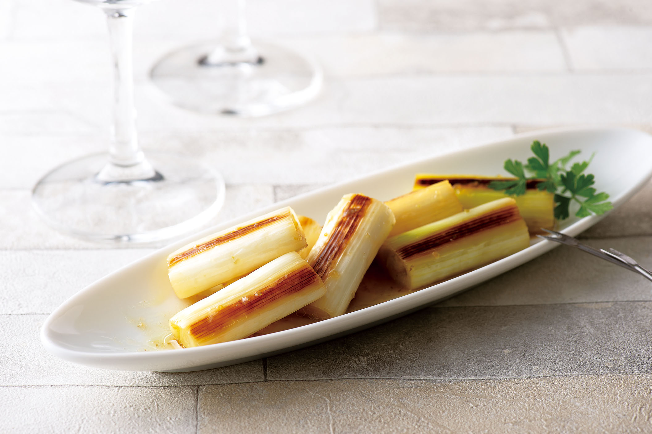 焼き白ねぎのマリネ