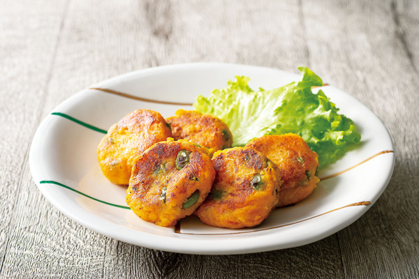 かぼちゃと枝豆のおやき