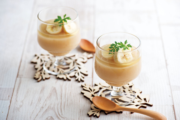 バナナと甘酒のゼリー