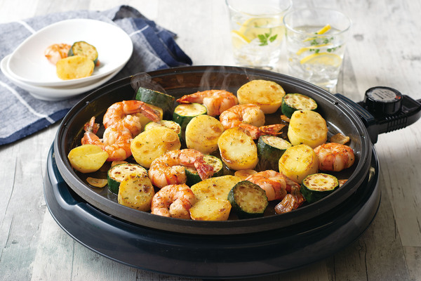 じゃがいもとえびのハーブソルトソテー