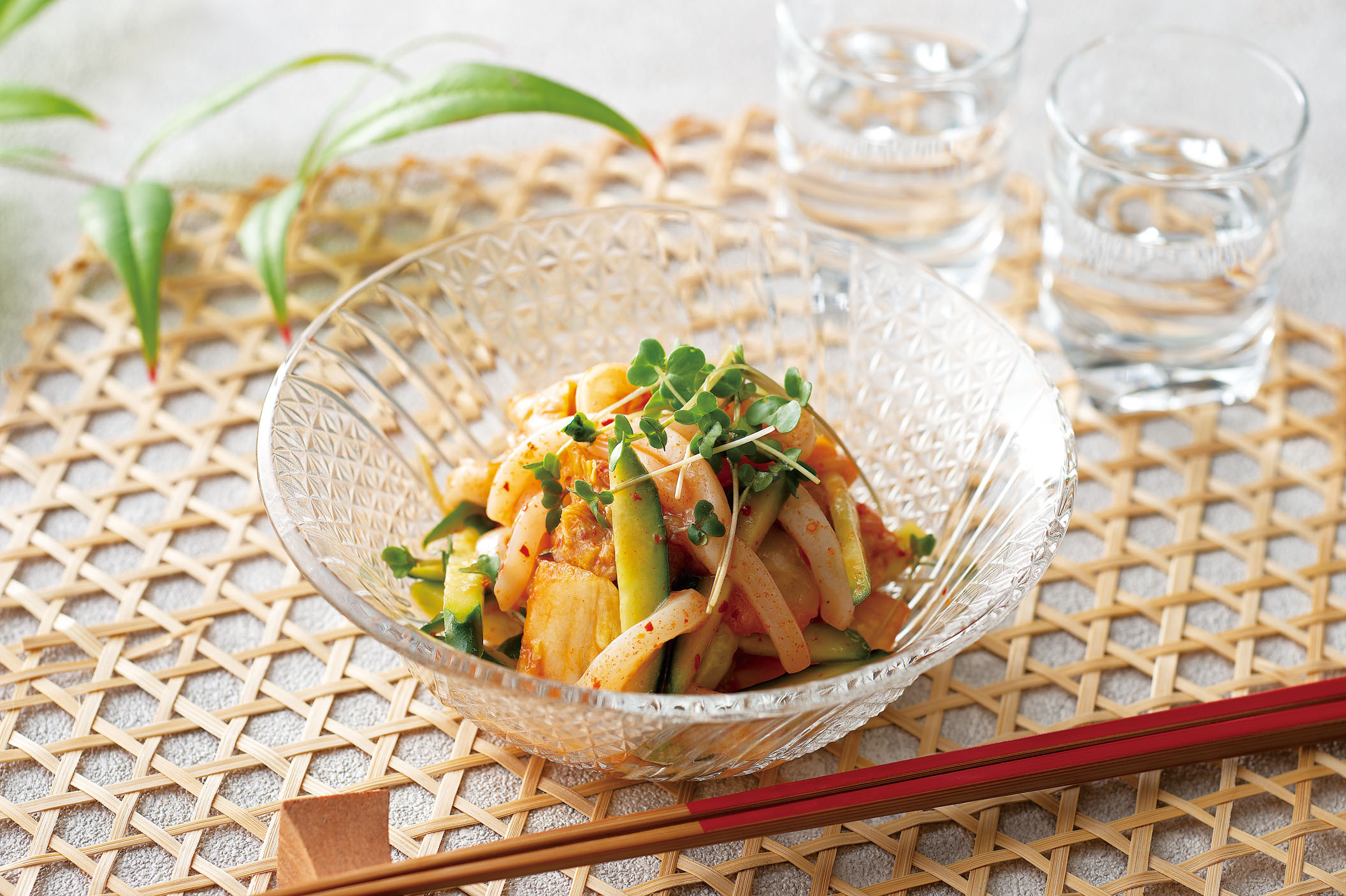 いかときゅうりのキムチ和え