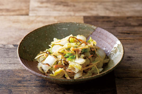 塩昆布であっさり　無限白菜