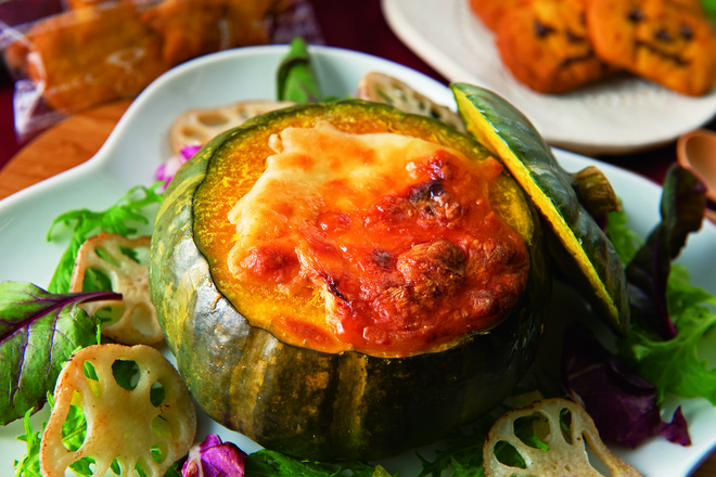 坊ちゃんかぼちゃのグラタン