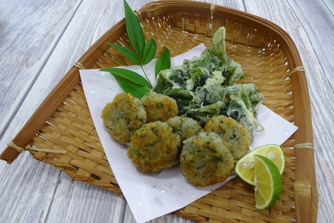 しらすれんこんの天ぷら