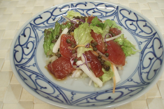 まぐろの和風ドレッシング和え