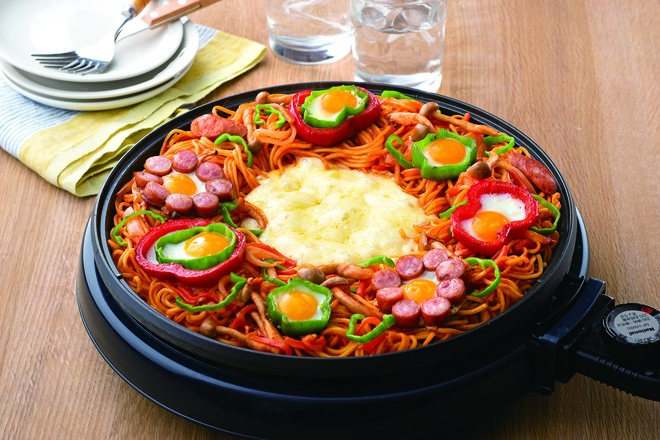 花咲くチーズナポリタン