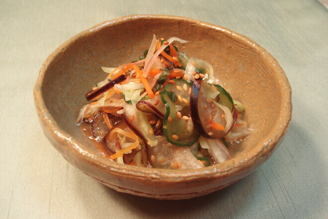 ちりめんじゃこの彩菜なます