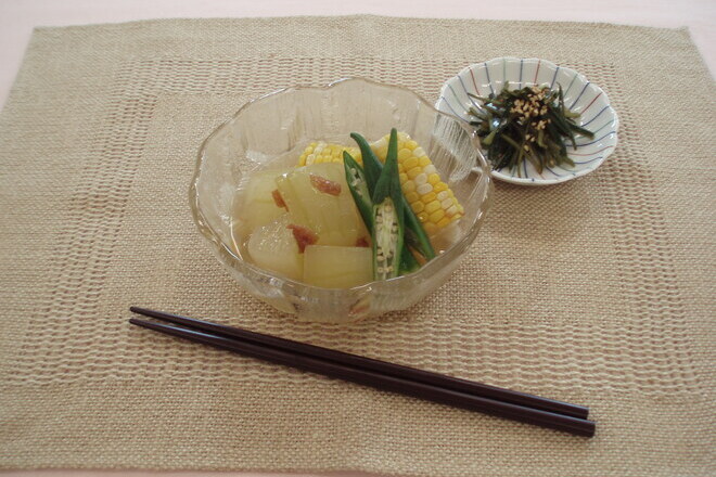 冬瓜のさっぱり煮　銀あん　