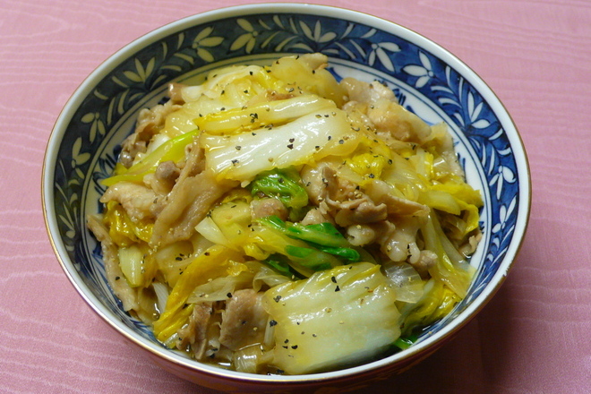 豚肉と白菜の吉野煮
