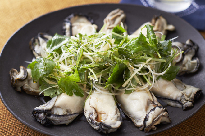 かきの中華風オイルがけ