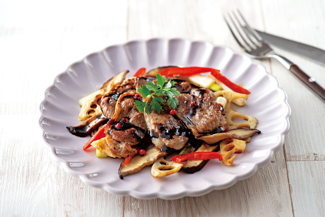 鴨肉のソテー　和風バルサミコソース