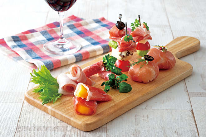 生ハムのオードブル　３種盛り