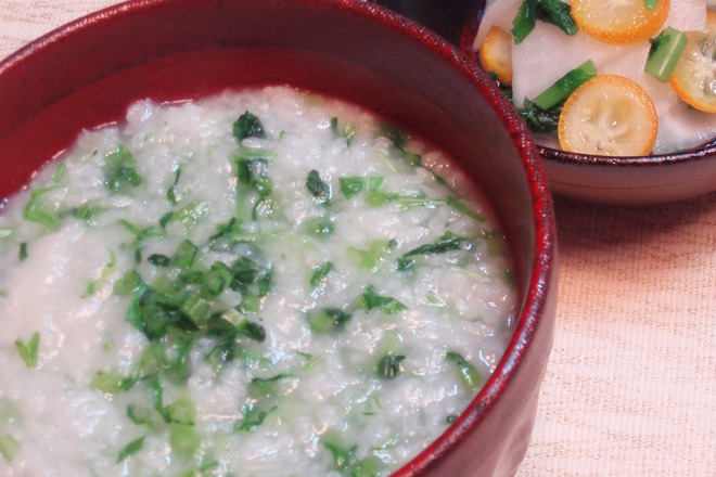 七草がゆ＆かぶと金柑の甘酢