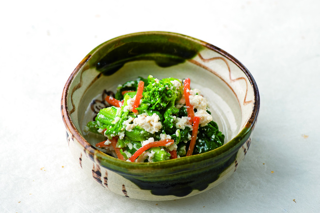 菜の花の白和え