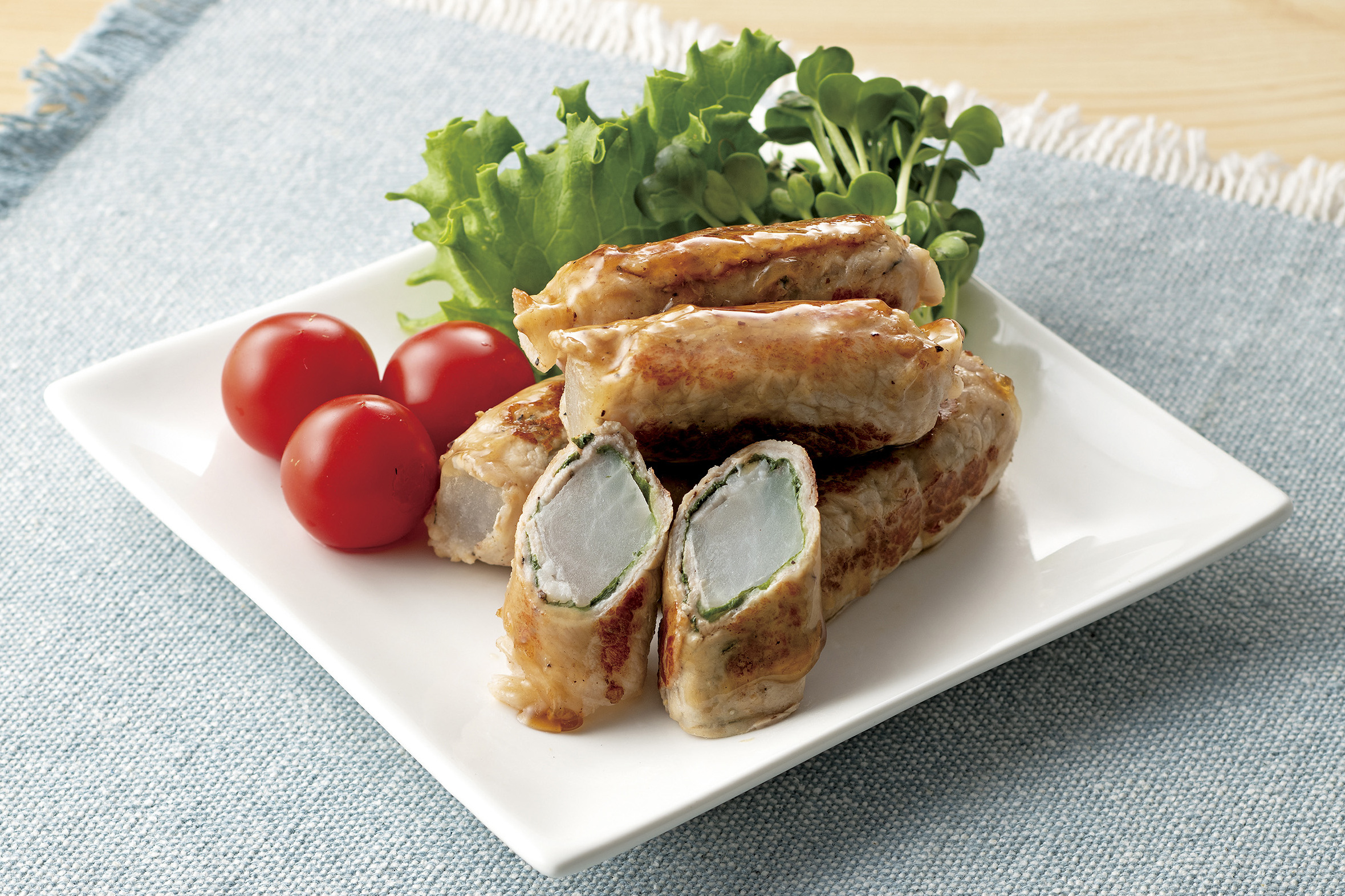 大根の豚肉巻き