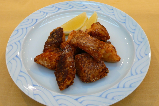 鯛の唐揚げ