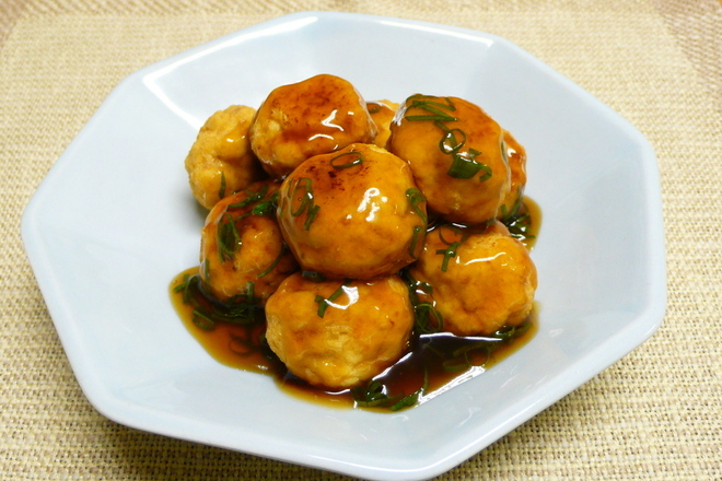 豆腐団子の甘酢かけ