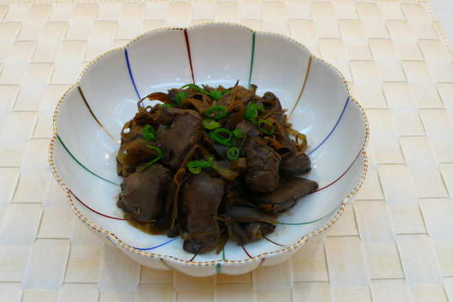 鶏レバーのソース煮