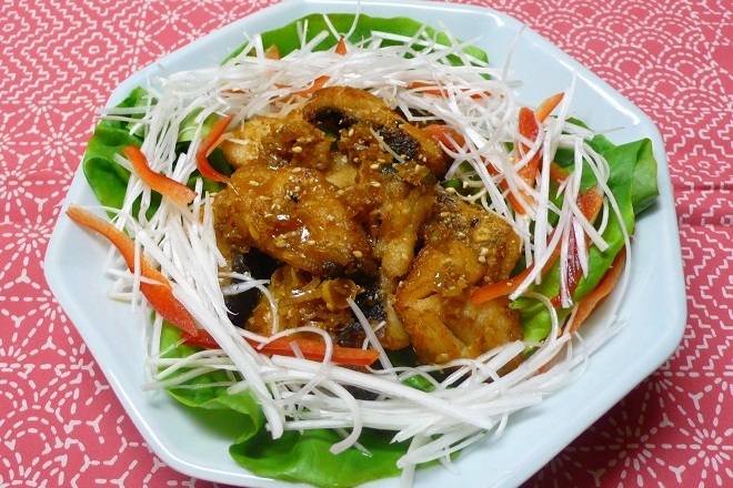 白身魚の韓国風