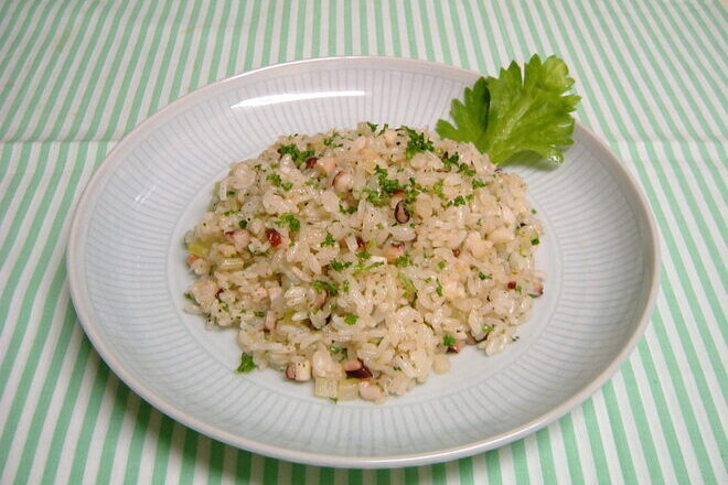 たことセロリの炒飯