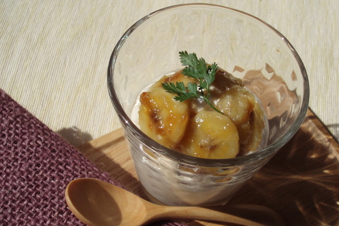 バナナキャラメルムース