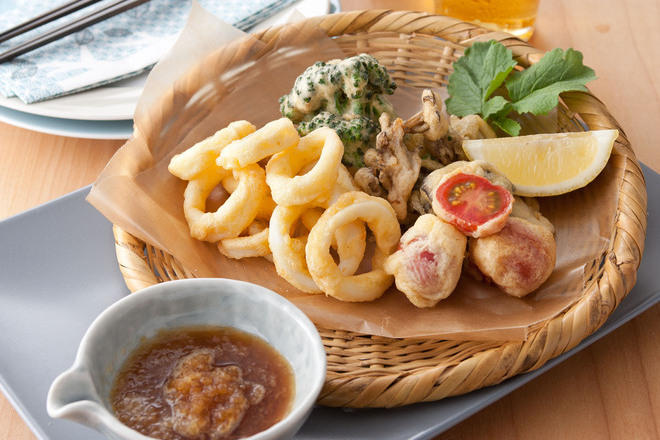 いかと野菜のフリット