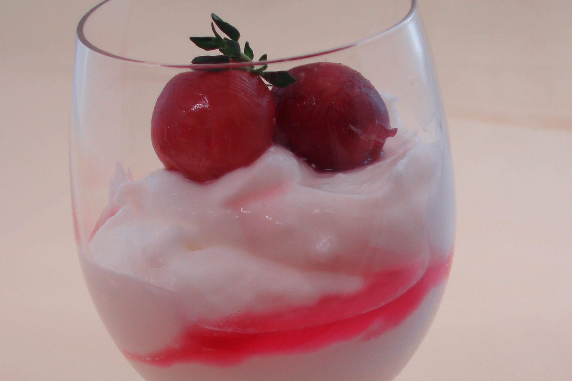 ぶどうのヨーグルトムース