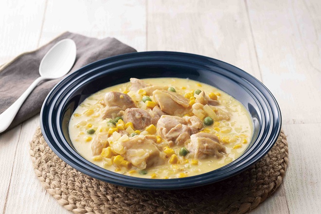 鶏肉のコーンクリーム煮