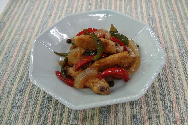 鶏手羽肉の甘酢炒め